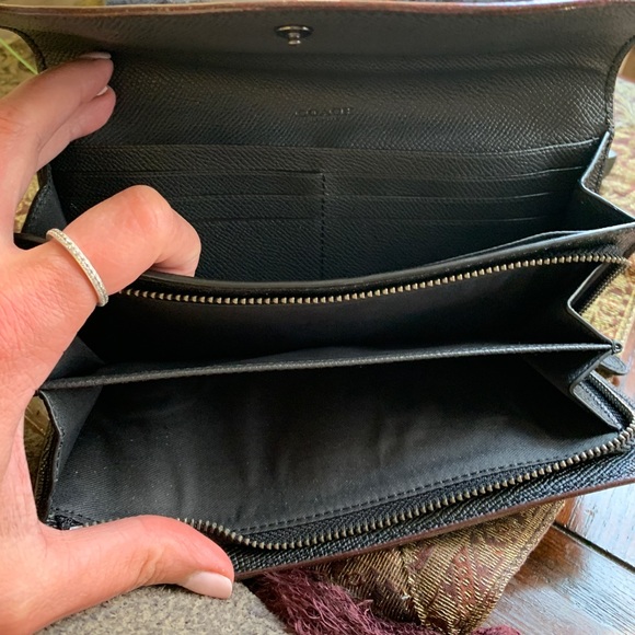 Authentic COACH 1941 Leather envelope snap flap bear wallet - Picture 4 of 15